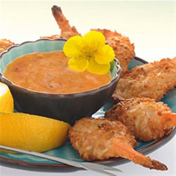 Baked Coconut Shrimp with Spicy Dipping