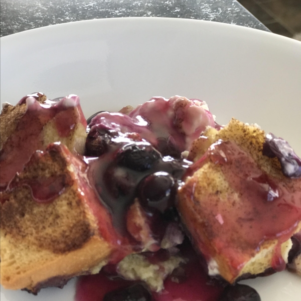 Overnight Blueberry French Toast Casserole
