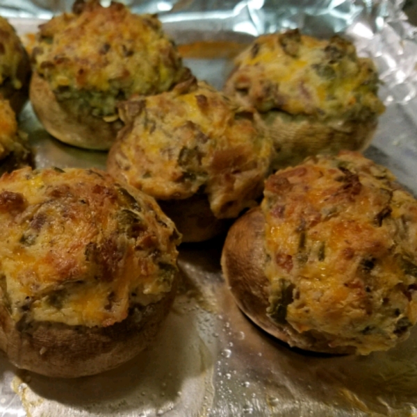 Jalapeno Popper Mushrooms