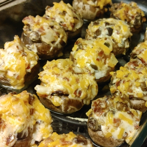 Jalapeno Popper Mushrooms