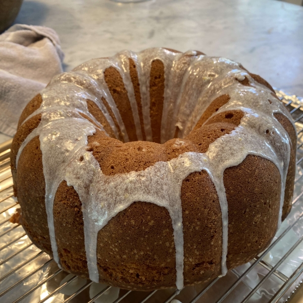 Lemon Buttermilk Pound Cake with Aunt Evelyn's Lemon Glaze