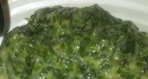 Creamed Spinach for a Small Family