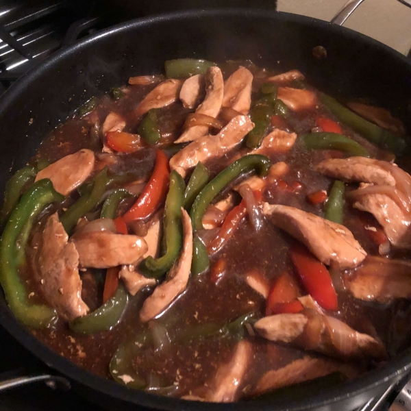 Chicken Pepper Steak