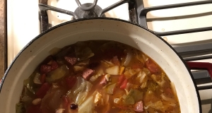 Cabbage, Potato, and Tomato Soup