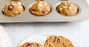 Cranberry-Oatmeal Muffins with Applesauce