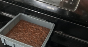 Lesley's Valentine Brownies with Raspberry Coulis