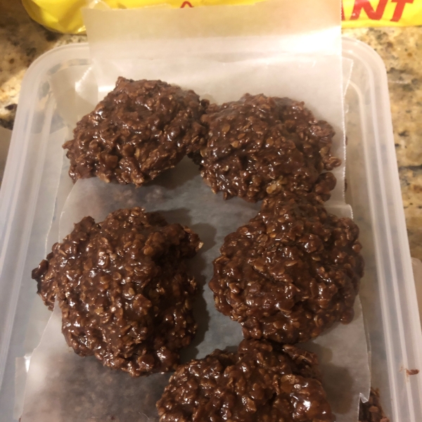 No Bake Fudge Cookies