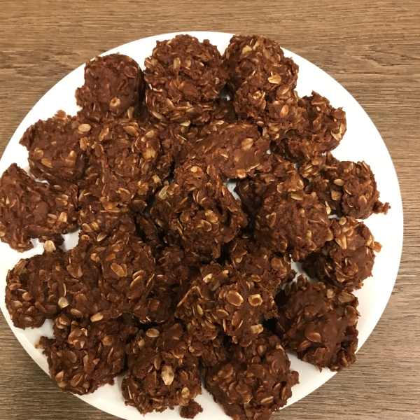 No Bake Fudge Cookies