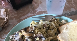 Onion and Mushroom Scrambled Eggs