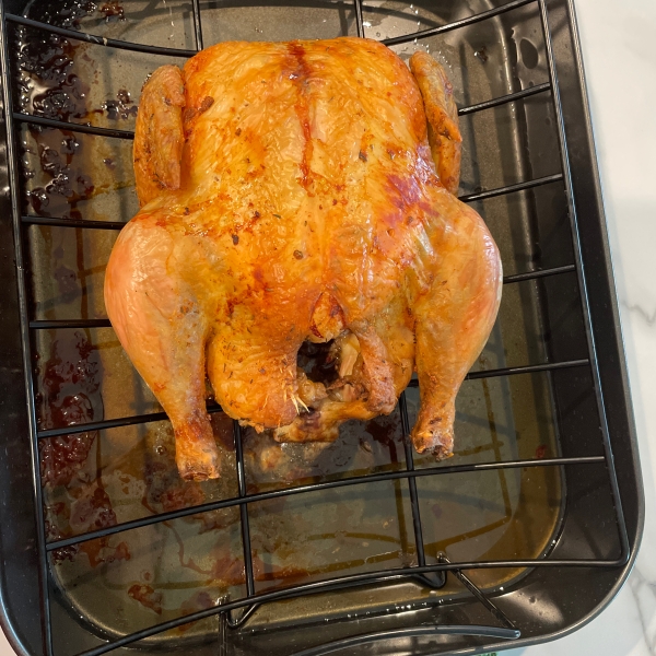 Roast Sticky Chicken-Rotisserie Style