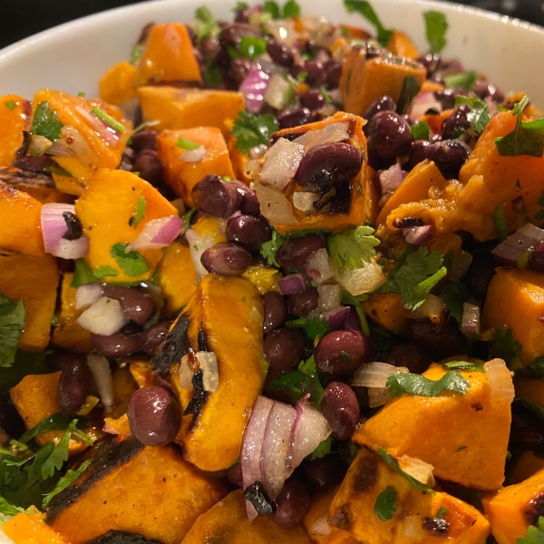 Vegan Black Bean and Sweet Potato Salad