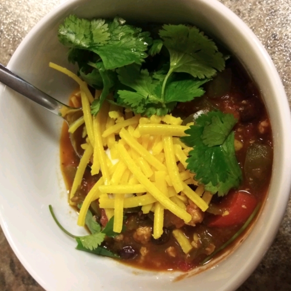 Three-Bean Vegetarian Chili