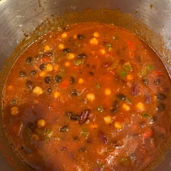 Three-Bean Vegetarian Chili