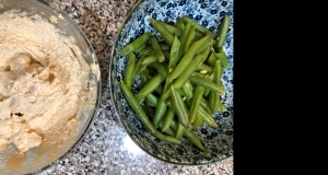 Green Beans with Tofu and Tahini Dressing