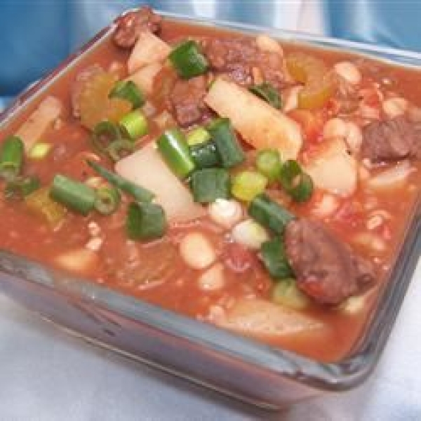 Navy Bean Soup With Sirloin Tips