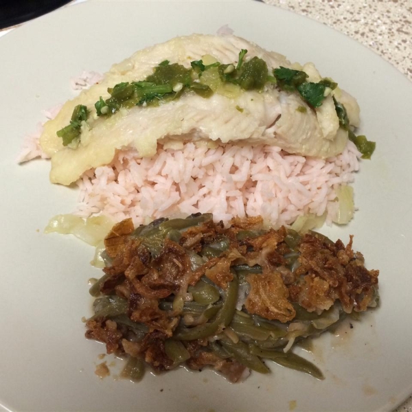 Basa Fillets in Tomatillo Sauce