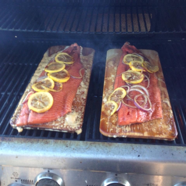 Canadian Cedar Planked Salmon