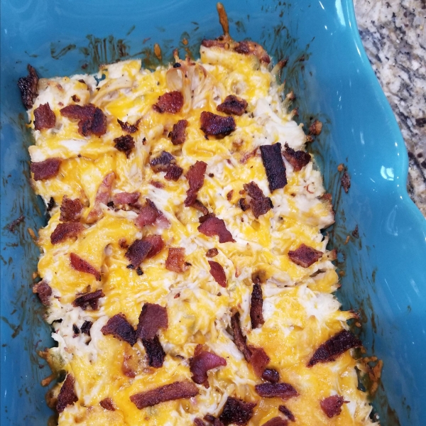 Keto Jalapeno Popper Chicken Casserole