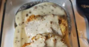 Chicken Fried Steak with Cream Pork Sausage Gravy