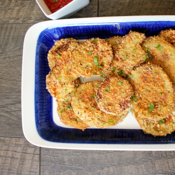 Baked 'Fried' Breaded Eggplant