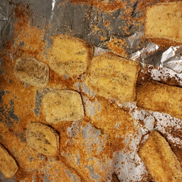 Baked 'Fried' Breaded Eggplant