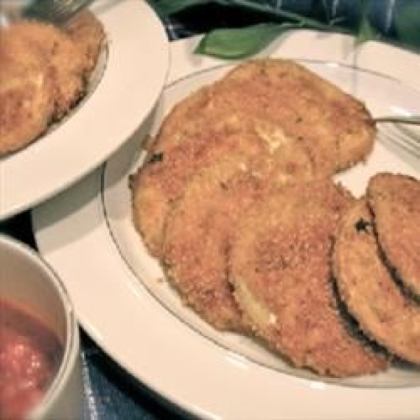 Baked 'Fried' Breaded Eggplant