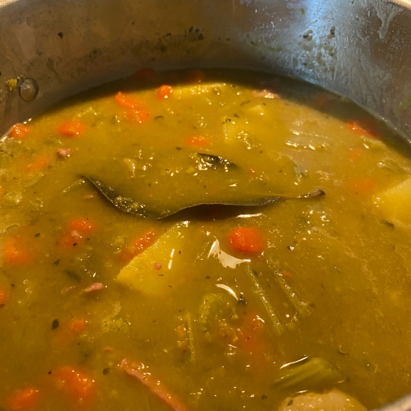 Ham Bone and Green Split Pea Soup