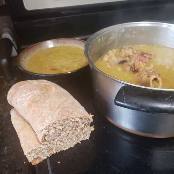 Ham Bone and Green Split Pea Soup