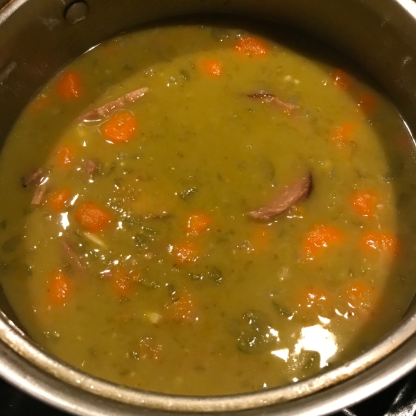 Ham Bone and Green Split Pea Soup