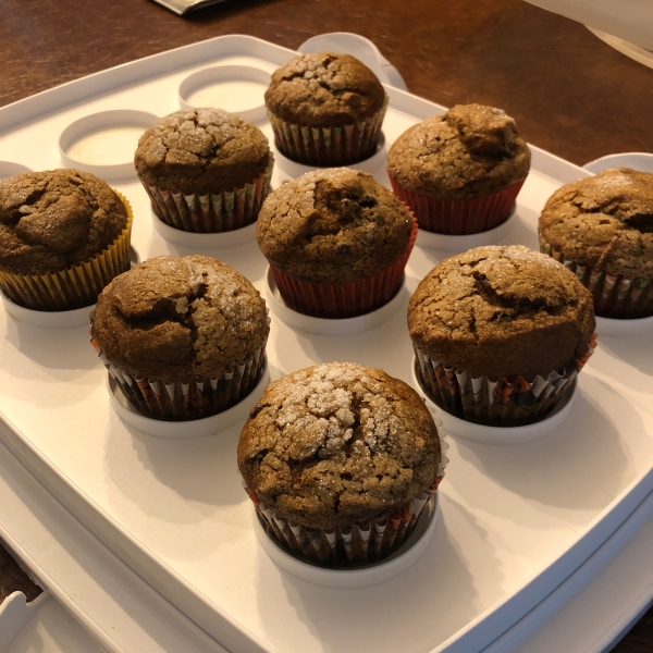 Pumpkin-Dark Chocolate Chip Muffins