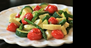 Roasted Asparagus, Zucchini, and Tomatoes