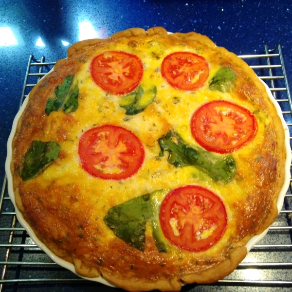 Spinach Artichoke Quiche