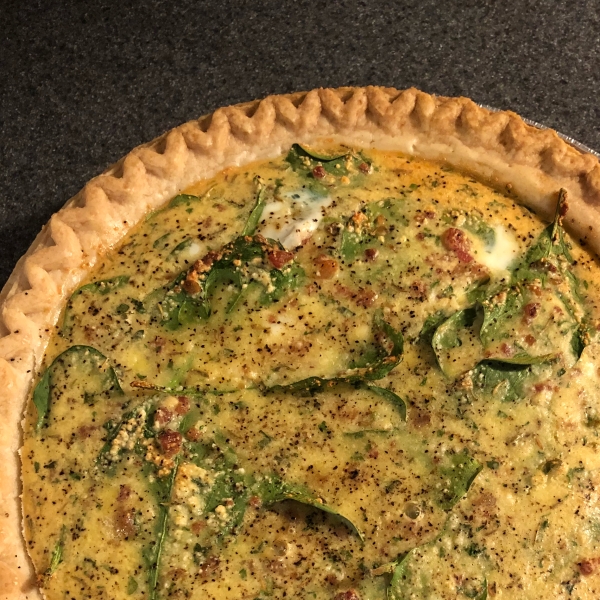 Spinach Artichoke Quiche