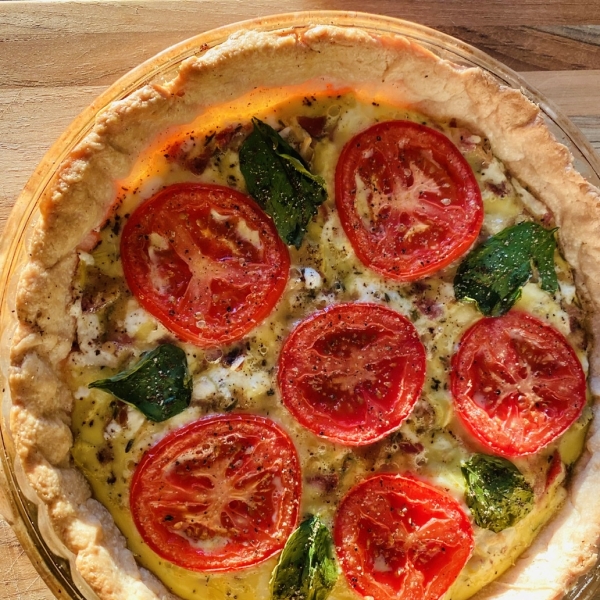 Spinach Artichoke Quiche