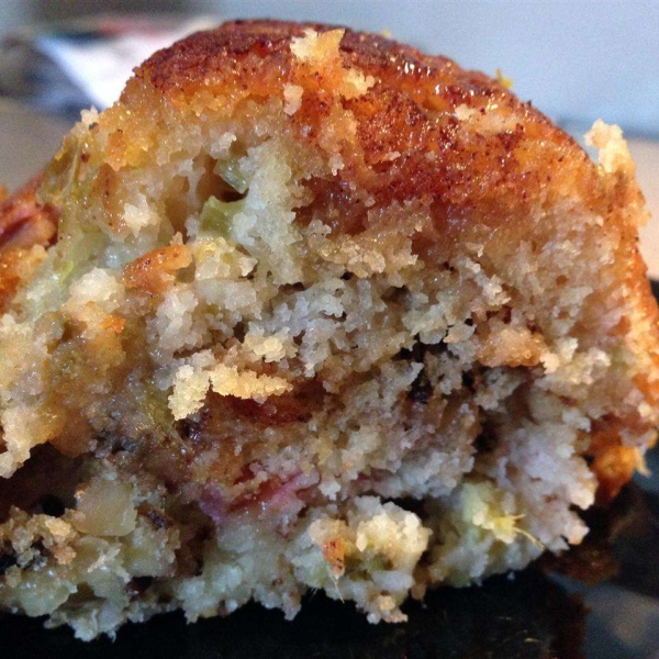 Filled Rhubarb Coffee Cake