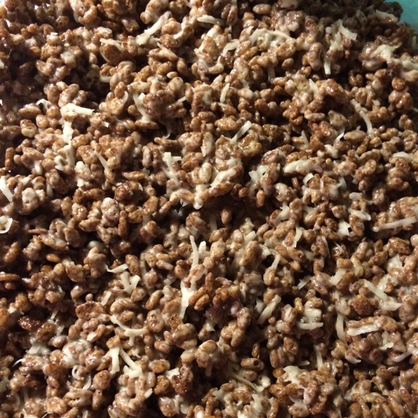 Coconut and Chocolate Rice Crispies