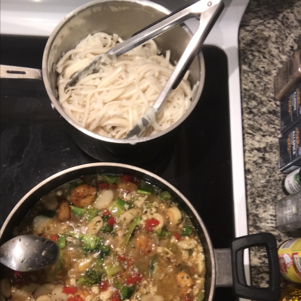 Shrimp Stir Fry With Egg Noodles