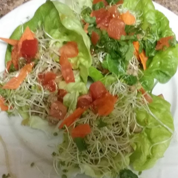 Turkey Lettuce Wraps with Shiitake Mushrooms