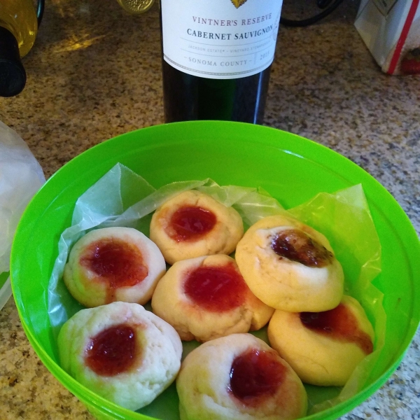 Apricot Cream Cheese Thumbprints