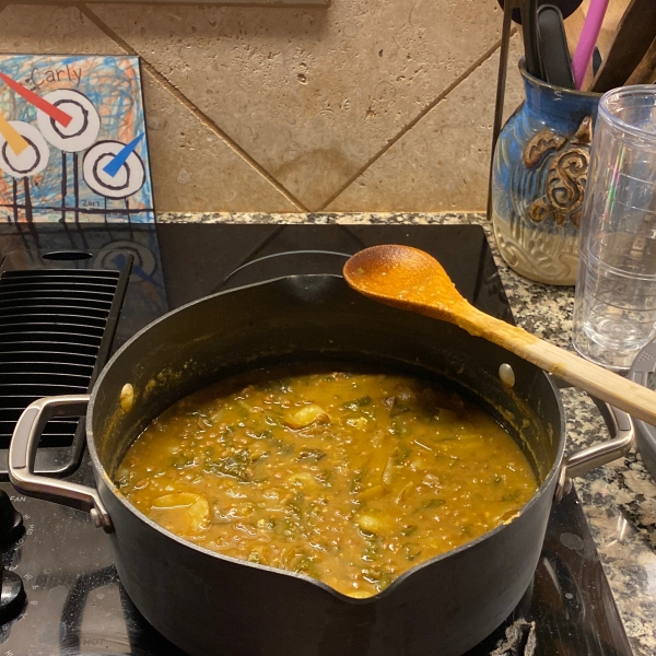 Chard Lentil Soup, Lebanese-Style