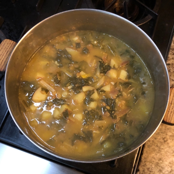 Chard Lentil Soup, Lebanese-Style