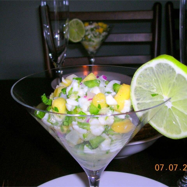 Halibut-Mango Ceviche