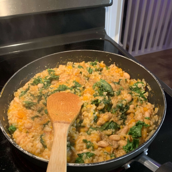 Risotto with Butternut Squash and White Beans