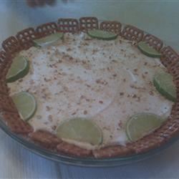 Key Lime and Pretzel Pie