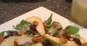 Fresh Pear and Cherry Salad with Vanilla Pear Vinaigrette