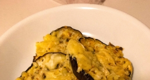 Baked Eggplant with Garlic and Cheese