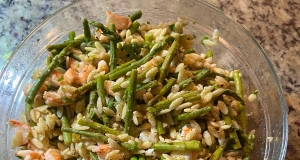 Orzo and Shrimp Salad with Asparagus