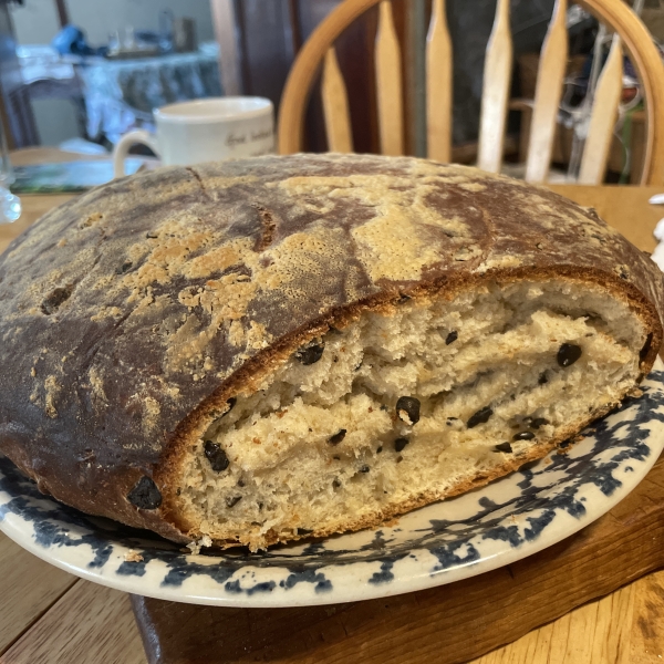 Mediterranean Black Olive Bread