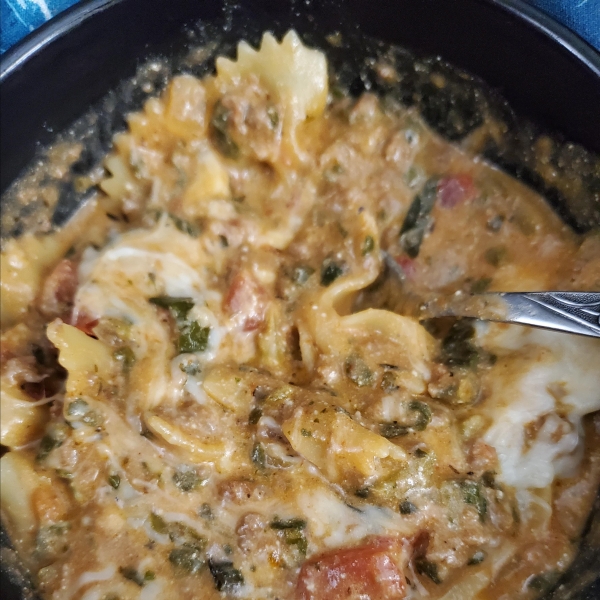 Pressure Cooker Messy Lasagna