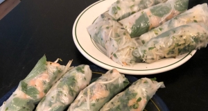 Thai Basil Rolls with Hoisin-Peanut Sauce